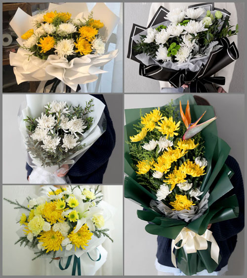 广东中山市五桂山街道白事花束代送